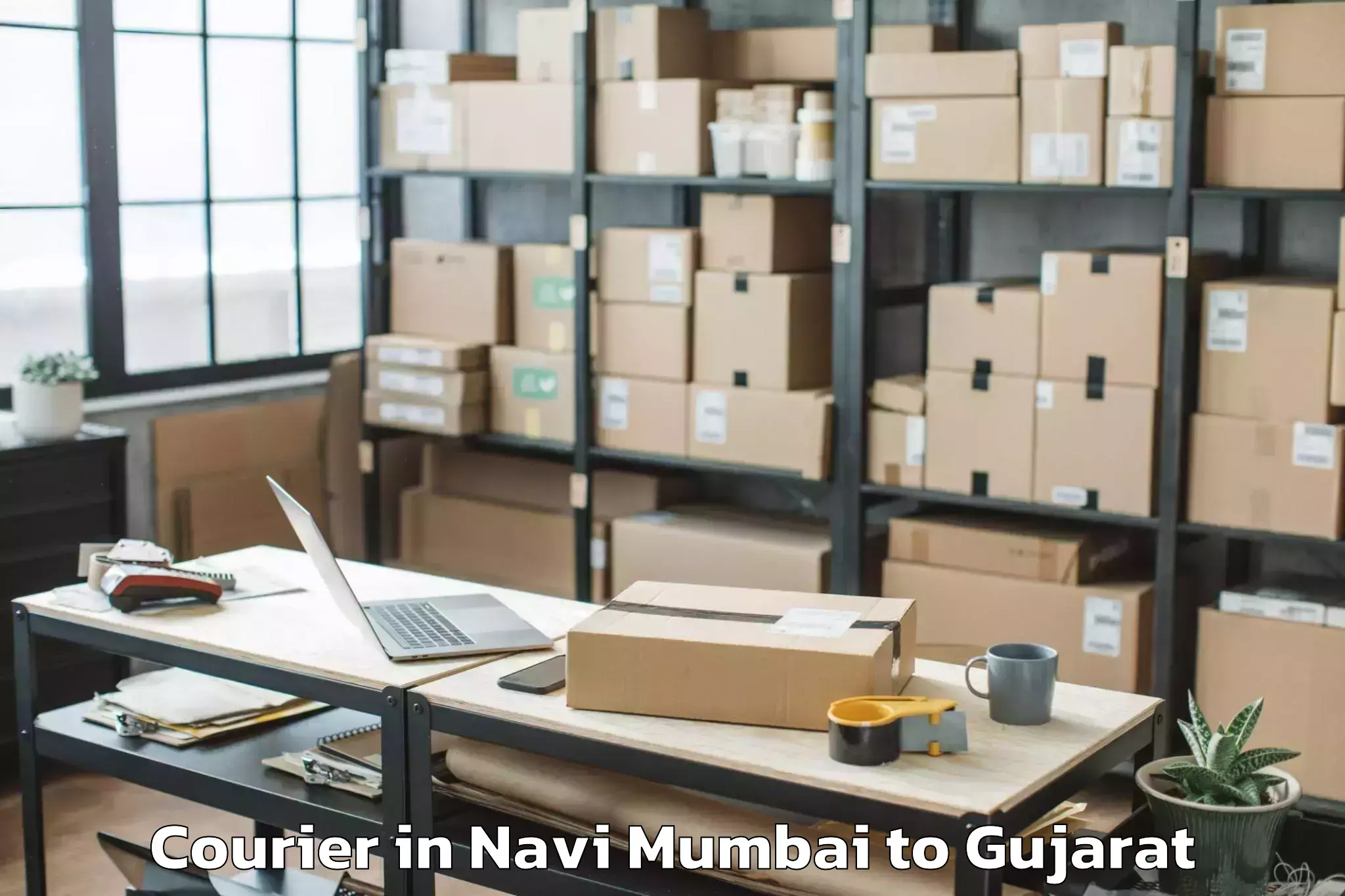 Get Navi Mumbai to Ahmedabad Courier